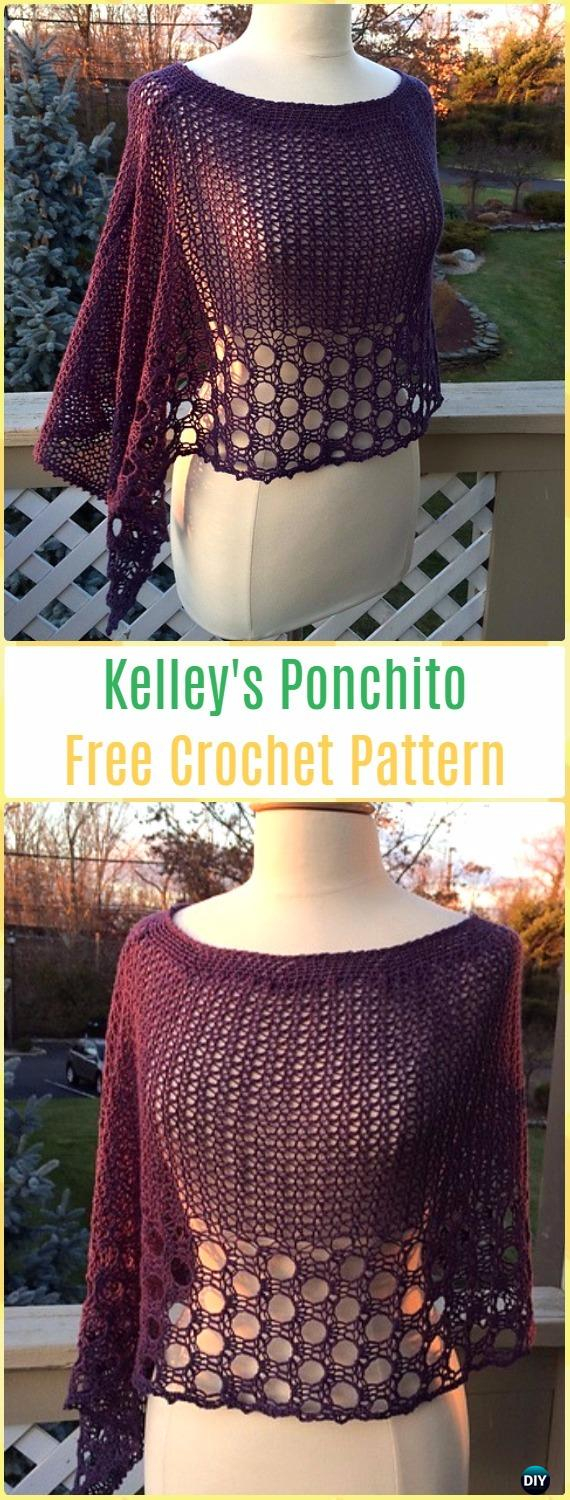 Free Crochet Patterns For Ponchos Crochet Women Capes Poncho Patterns Tutorials