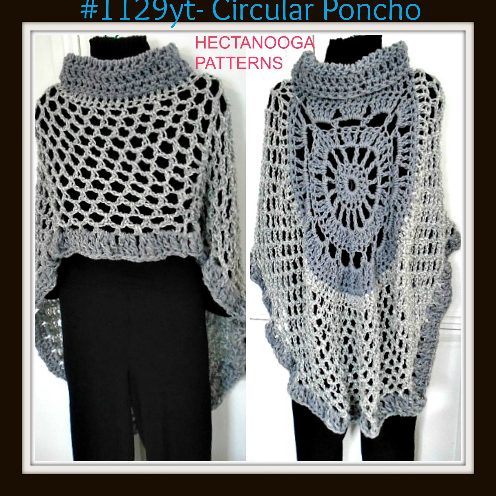 Free Crochet Patterns For Ponchos Hectanooga Patterns Free Crochet Pattern Asymmetrical Circular