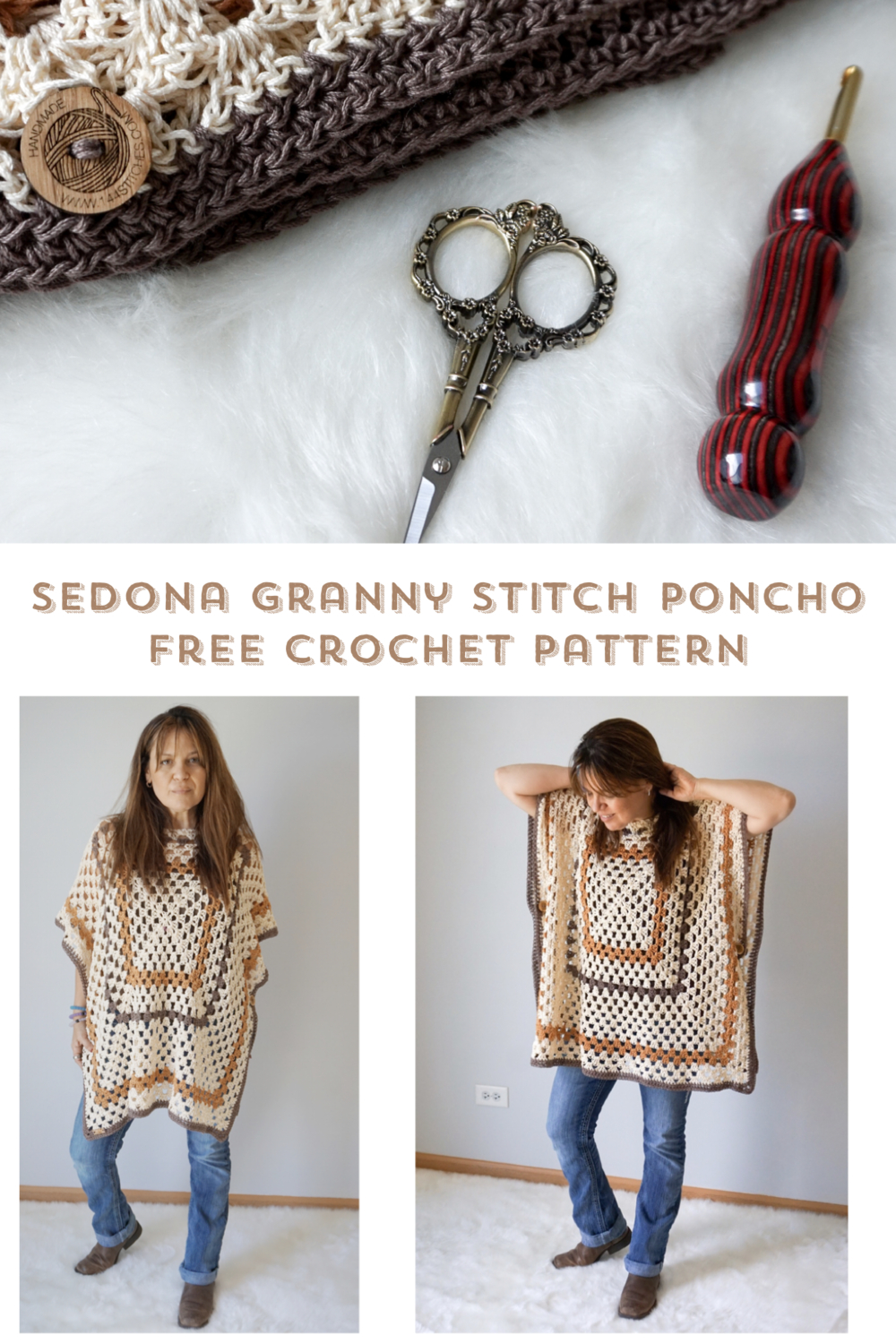 Free Crochet Patterns For Ponchos Sedona Granny Stitch Poncho Free Crochet Pattern Stitch Hustle