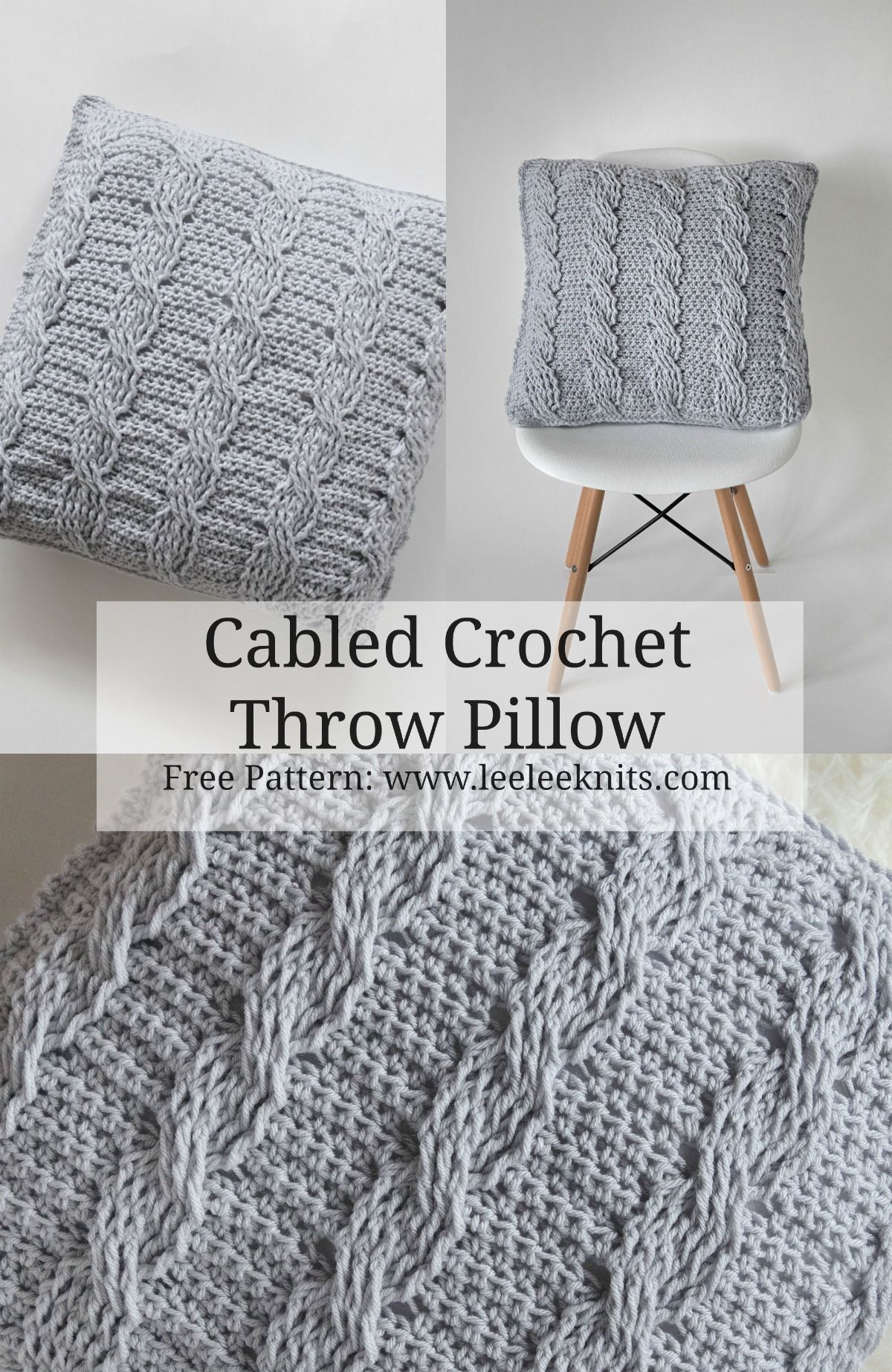 Free Crochet Pillow Patterns Cable Crochet Throw Pillow Leelee Knits Free Crochet Pattern