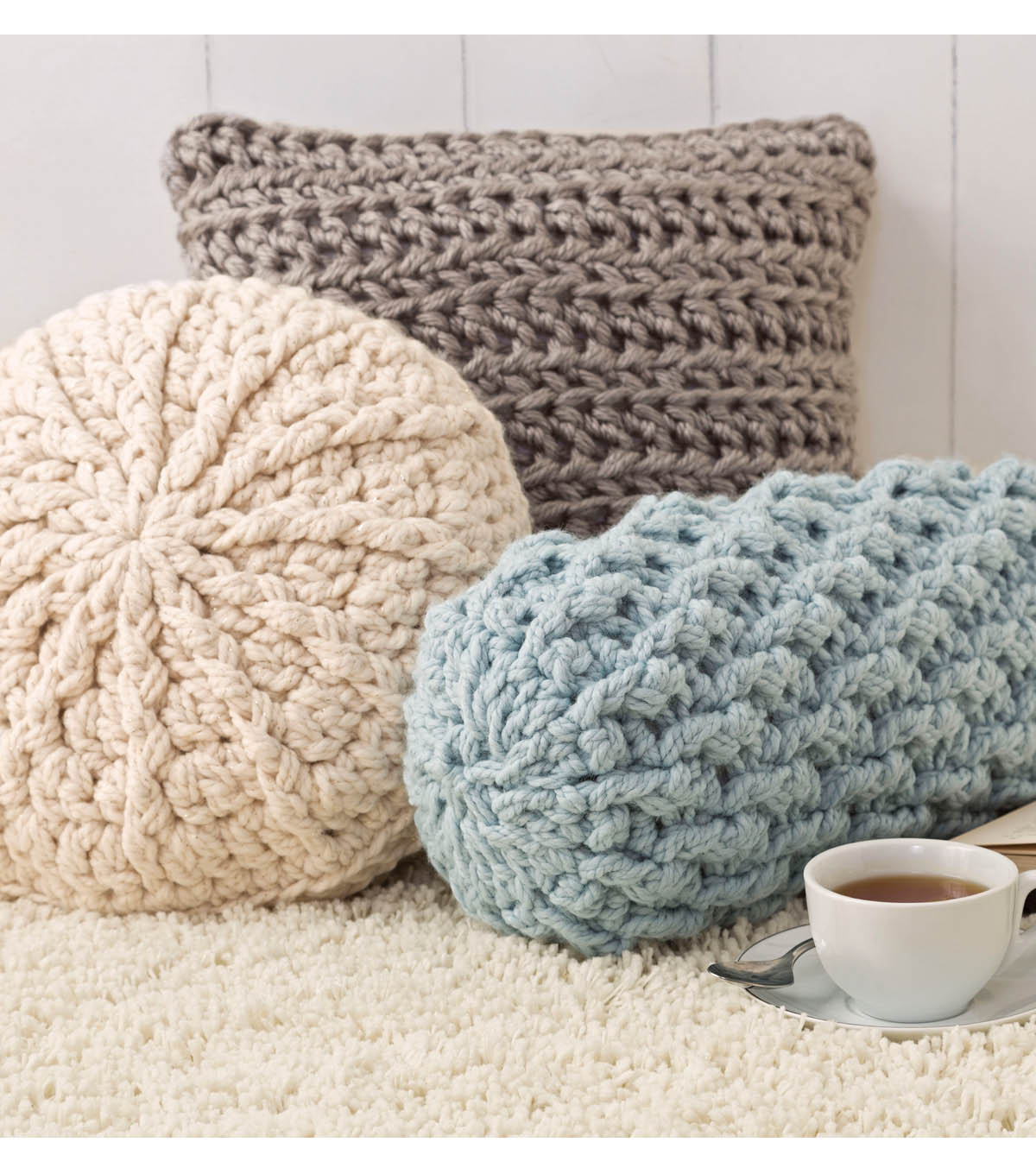 Free Crochet Pillow Patterns Cozy Crochet Pillows Joann