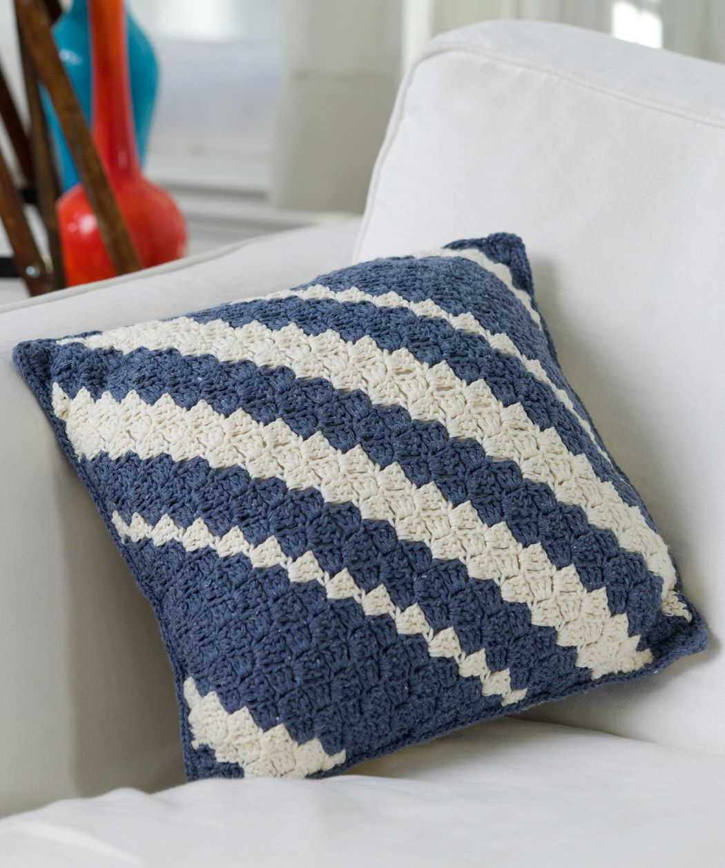 Free Crochet Pillow Patterns Diagonal Crochet Pillow Free Quick N Easy Level Pattern Crochet