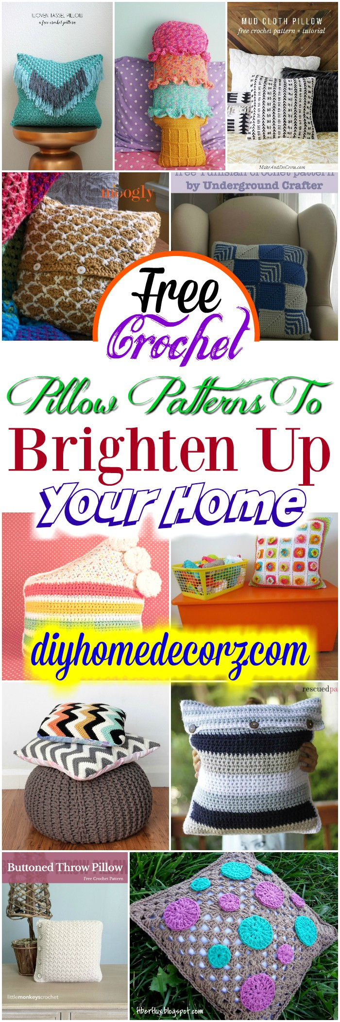 Free Crochet Pillow Patterns Free Crochet Pillow Patterns To Brighten Up Your Home Diy Home Decor