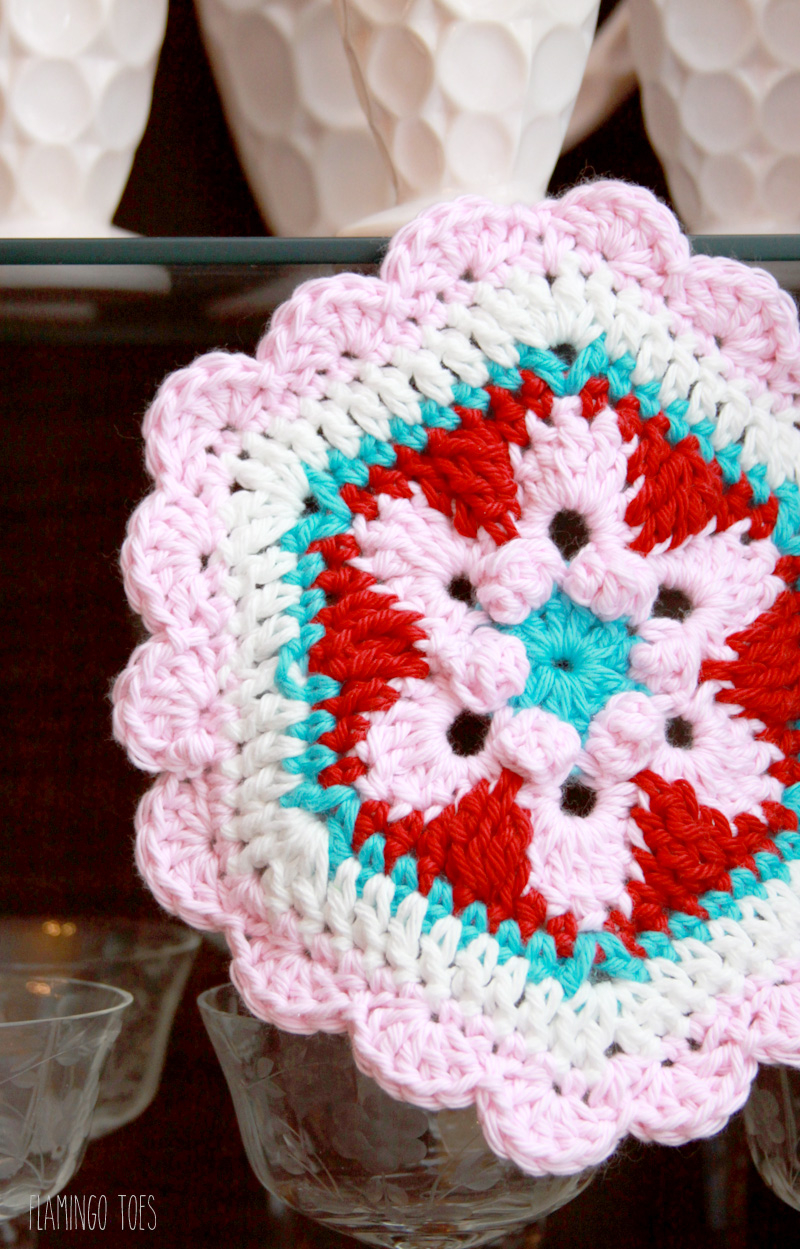 Free Crochet Potholder Patterns Crochet Star Lily Hexagon Potholder