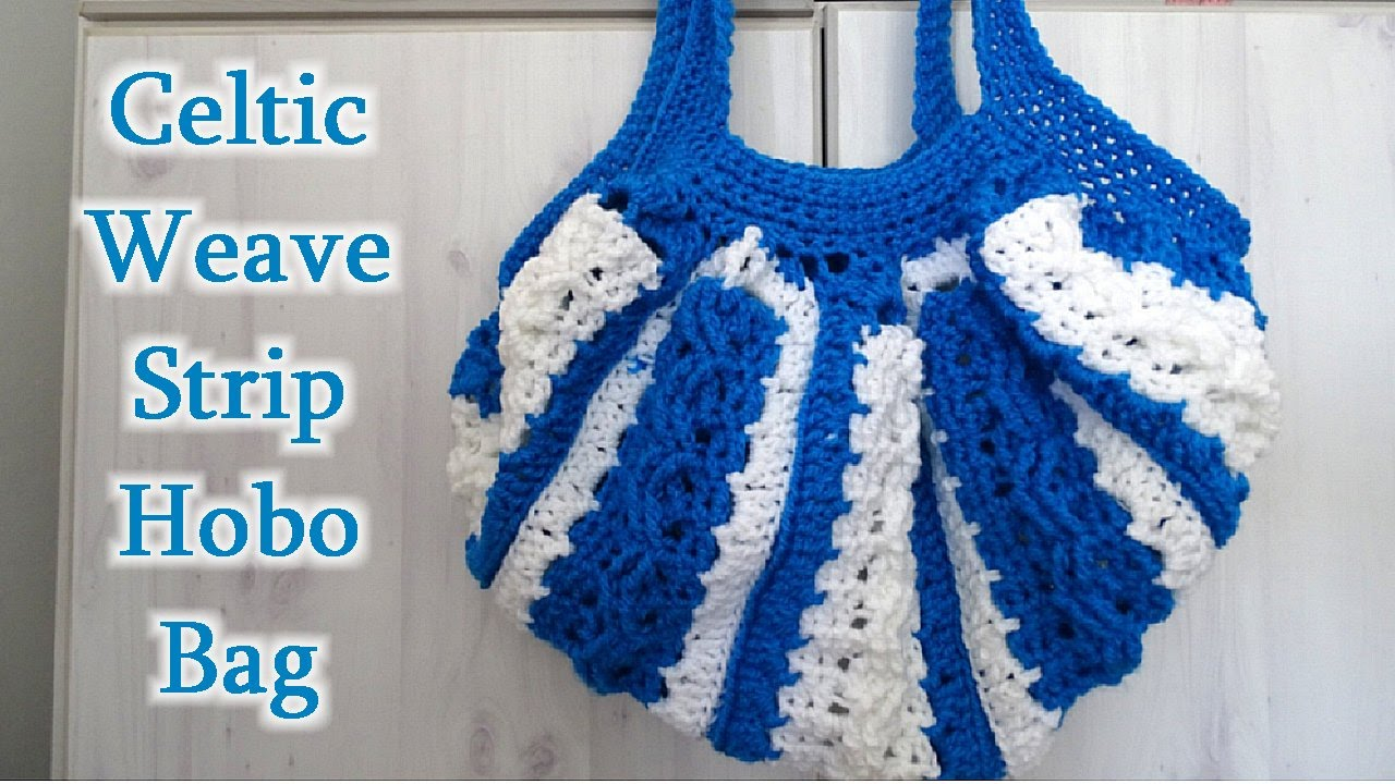 Free Crochet Purse Patterns Celtic Weave Strip Hobo Bag Free Crochet Pattern Meladoras