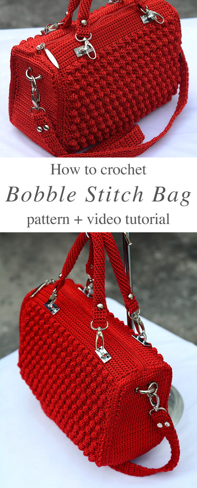 Free Crochet Purse Patterns Crochet Bobble Stitch Handbag Pattern Crochetbeja