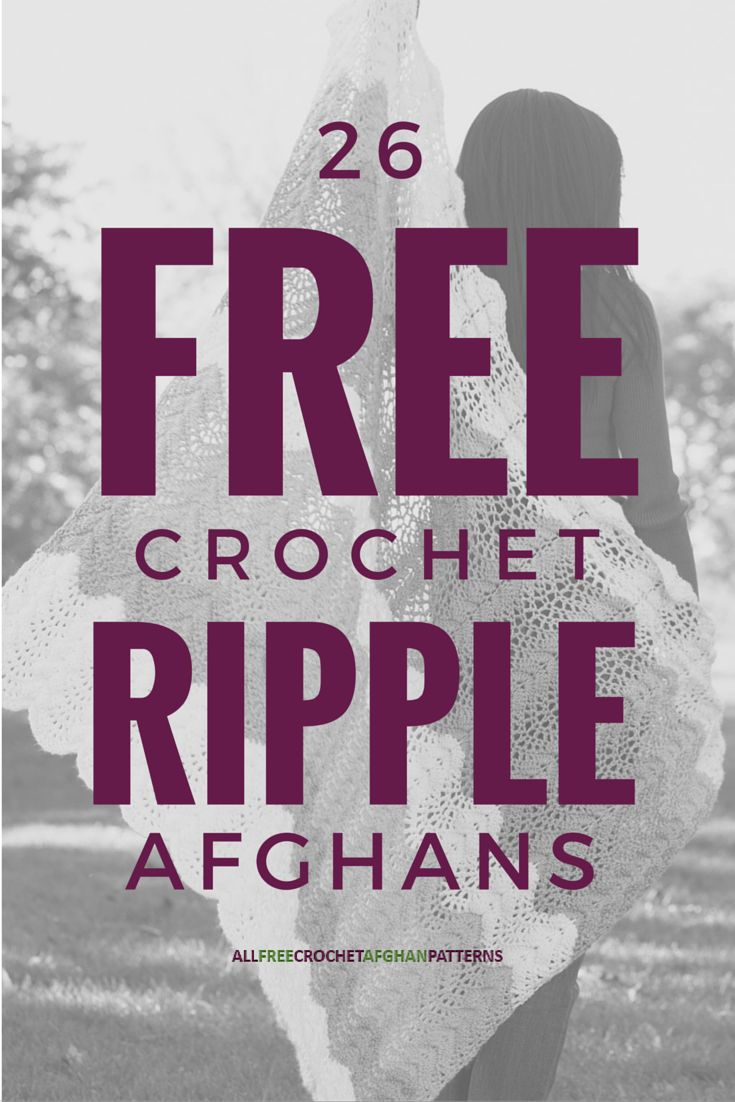 Free Crochet Ripple Afghan Pattern 26 Free Crochet Ripple Afghan Patterns Crochet Afghans Pinterest