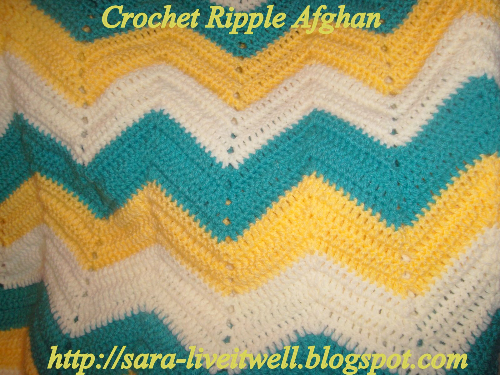 Free Crochet Ripple Afghan Pattern Live It Well Crochet Ripple Afghan