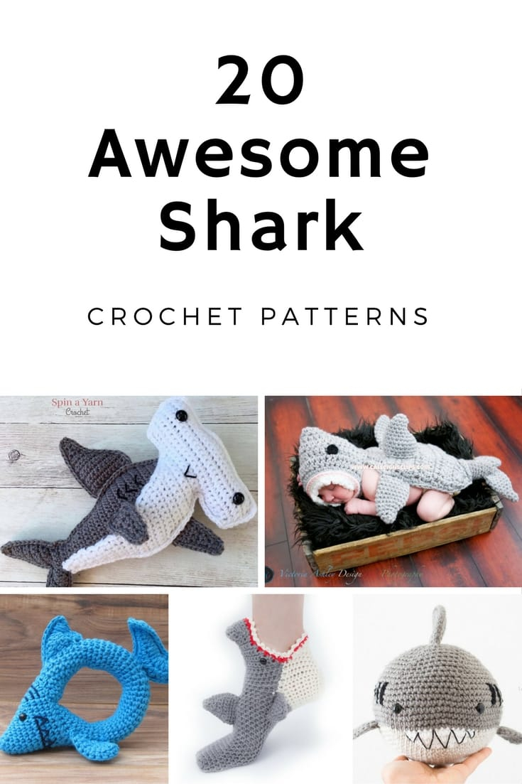 Free Crochet Shark Hat Pattern Awesome Shark Crochet Patterns