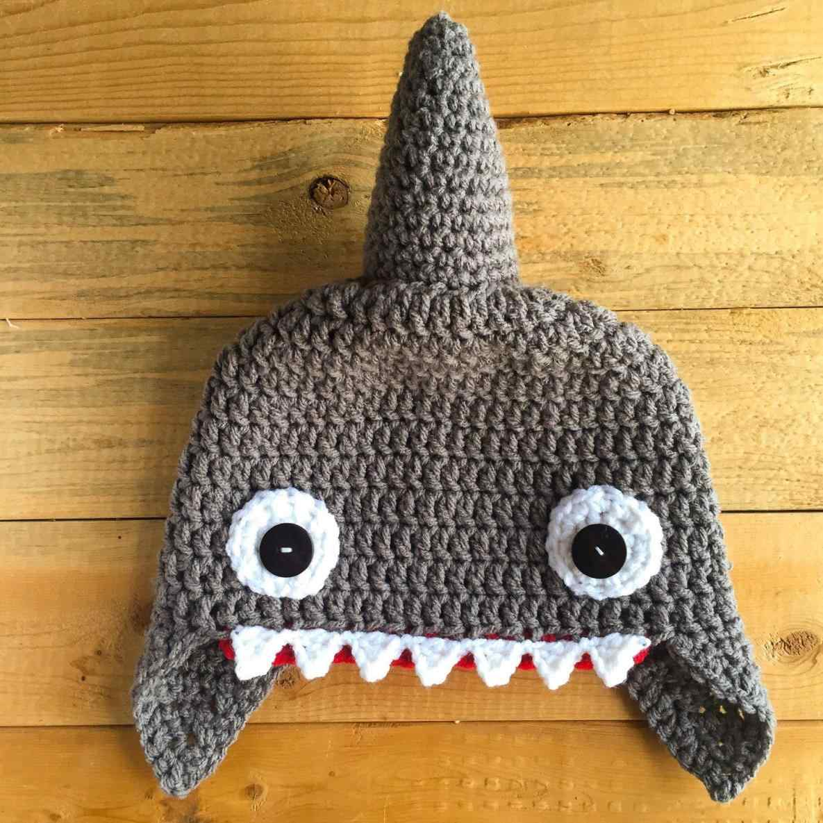 Free Crochet Shark Hat Pattern Crochet Shark Hat Gettingthere