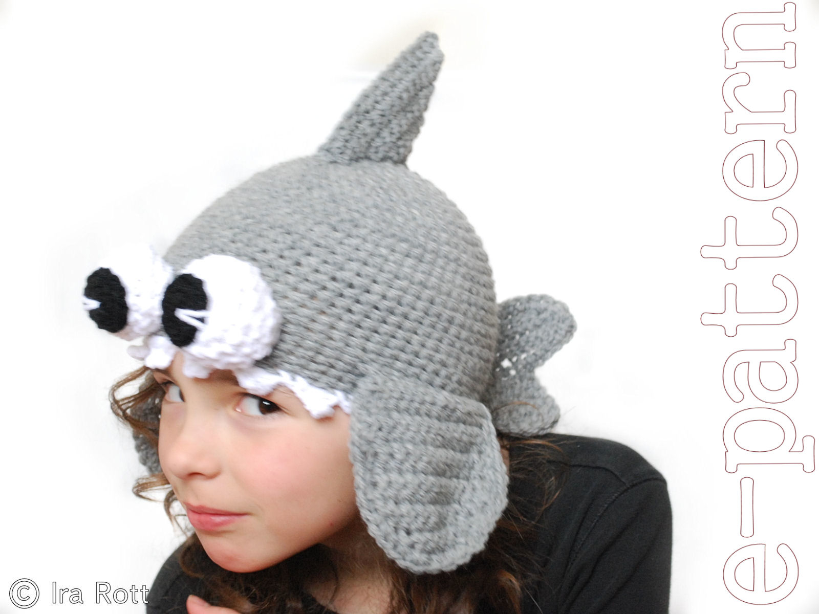 Free Crochet Shark Hat Pattern Fashion Crochet Design Ira Rott Shark Hat With Googly Eyes For