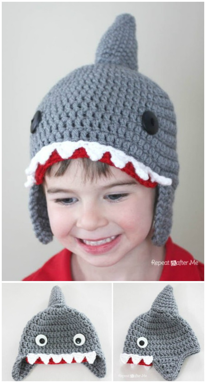 Free Crochet Shark Hat Pattern Sweet And Adorable Crochet Ba Hat Free Patterns