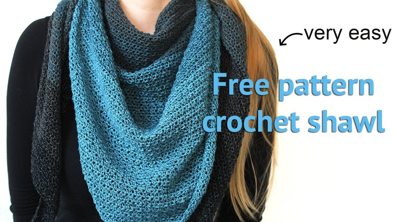 Free Crochet Shawl Pattern Never Ending Crochet Shawl Free Pattern Youtube