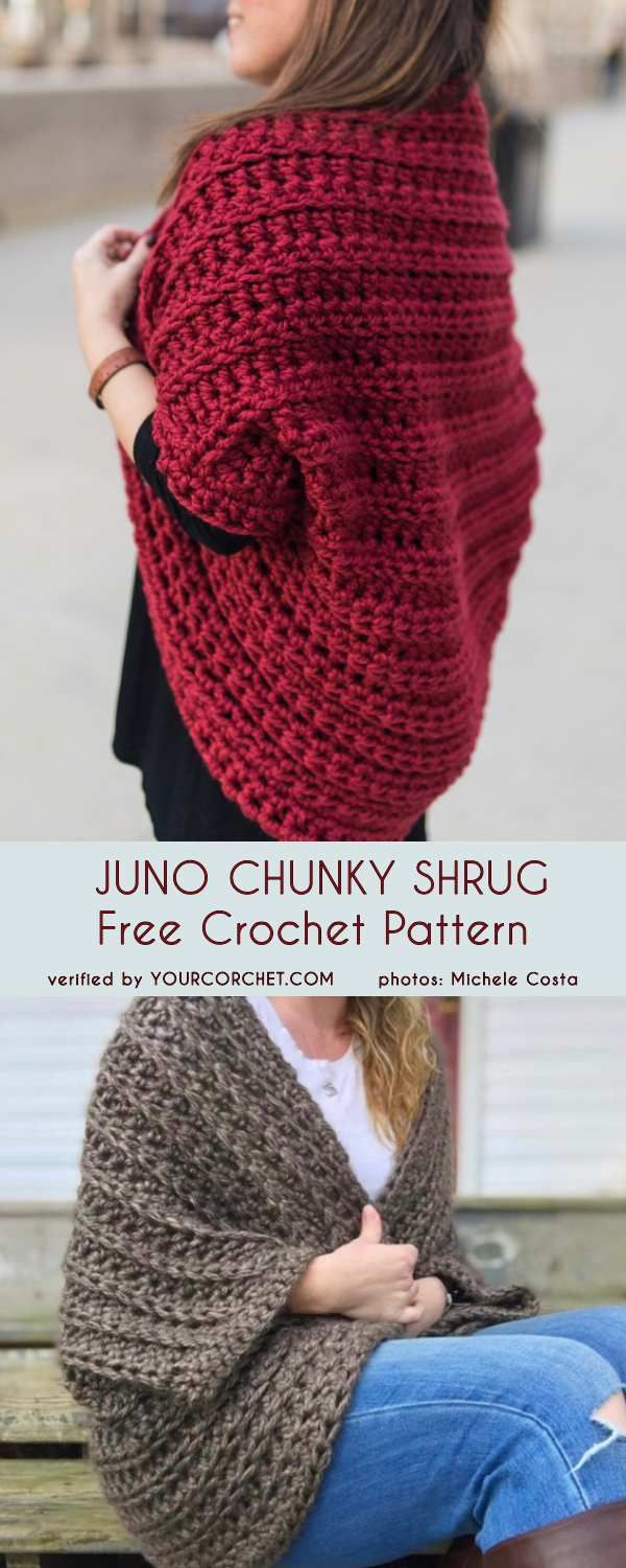 Free Crochet Shrug Patterns Crochet Pattern Juno Chunky Shrug Free Crochet Pattern Awesome