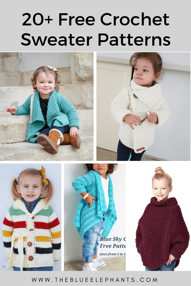 Free Crochet Sweater Patterns 20 Free Crochet Sweater Patterns For Adults And Kids