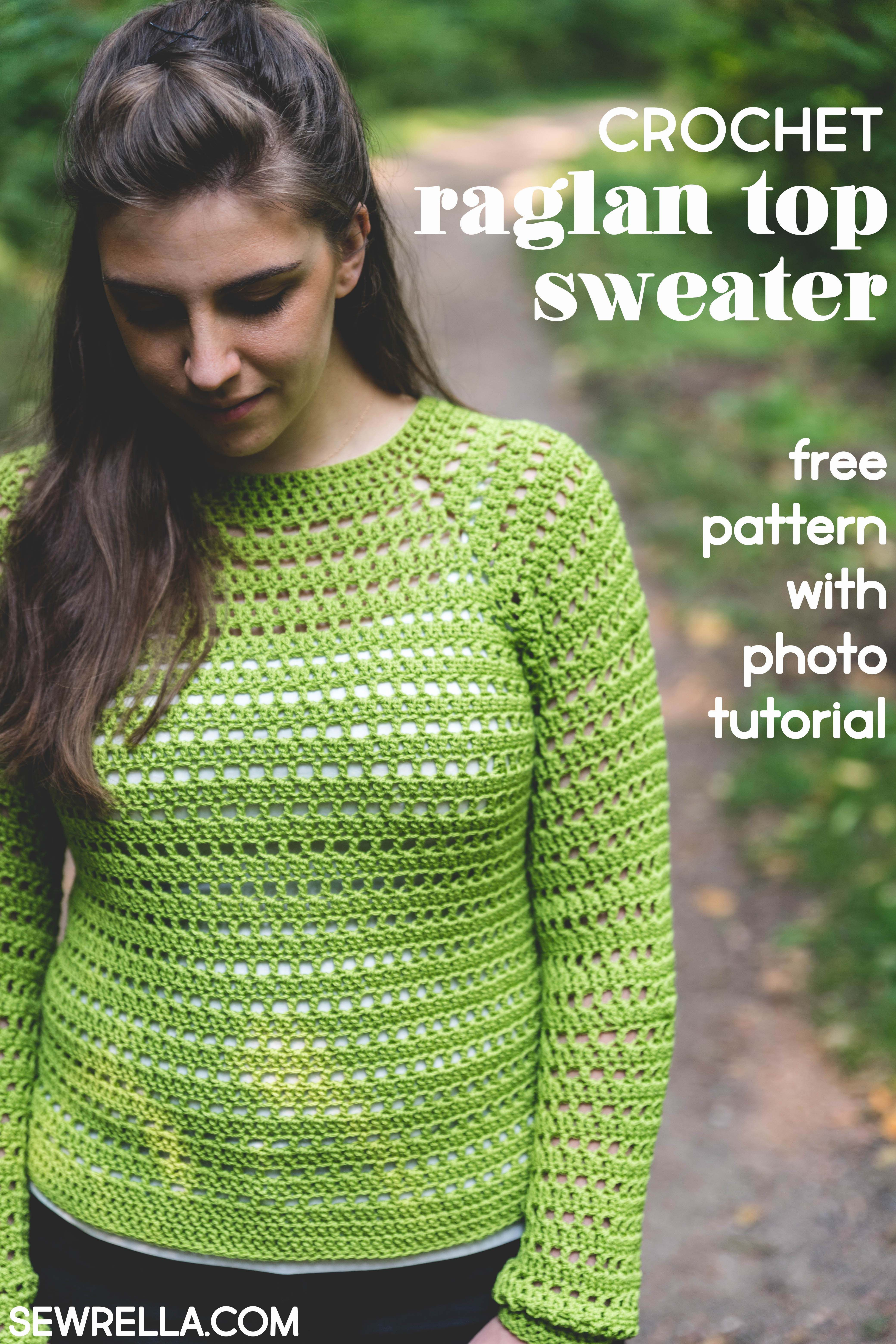 Free Crochet Sweater Patterns Easy Pullover Sweater Free Crochet Pattern Sewrella Pinterest