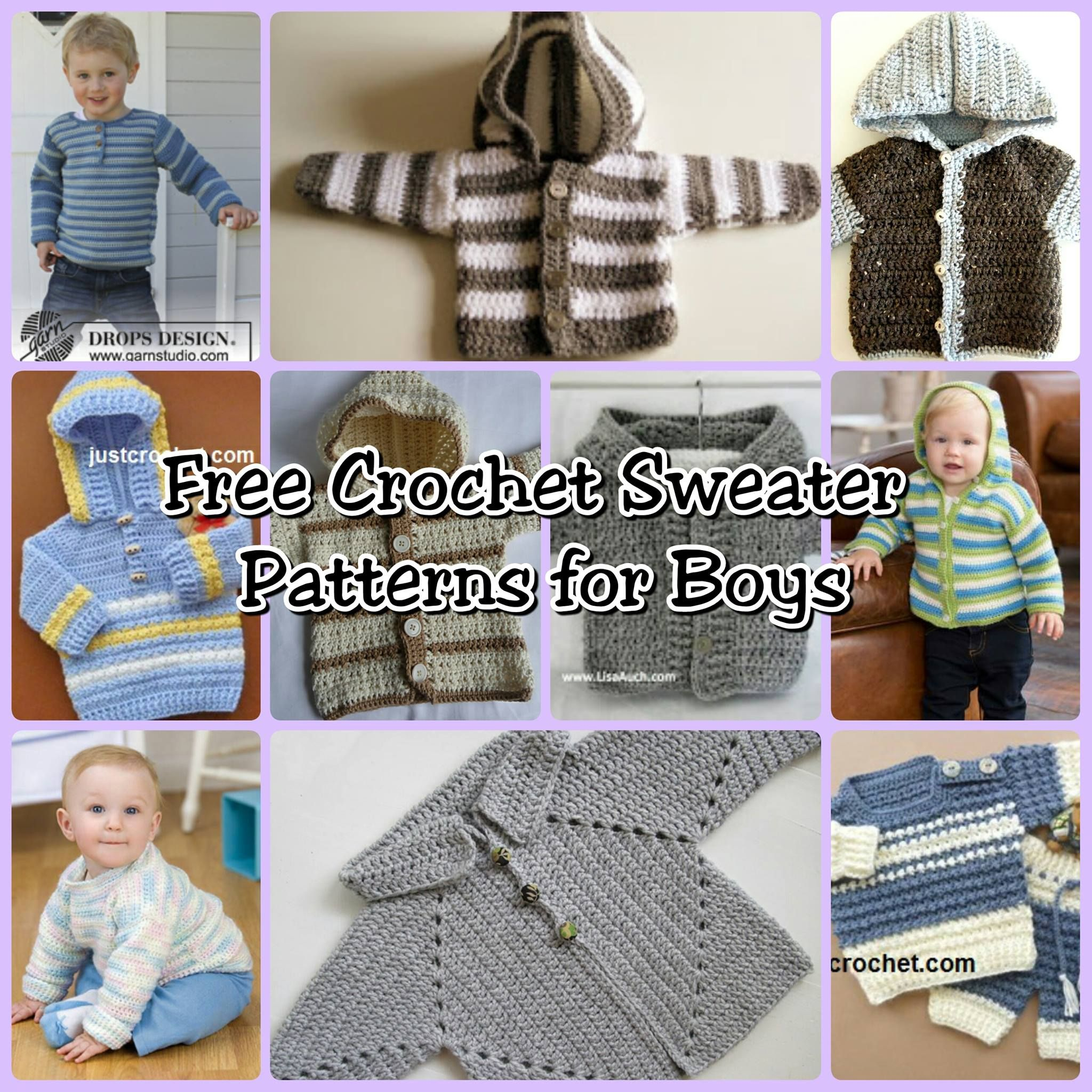 Free Crochet Sweater Patterns For Girls 10 Free Boy Sweater Crochet Patterns Crochet Patterns Ba Items