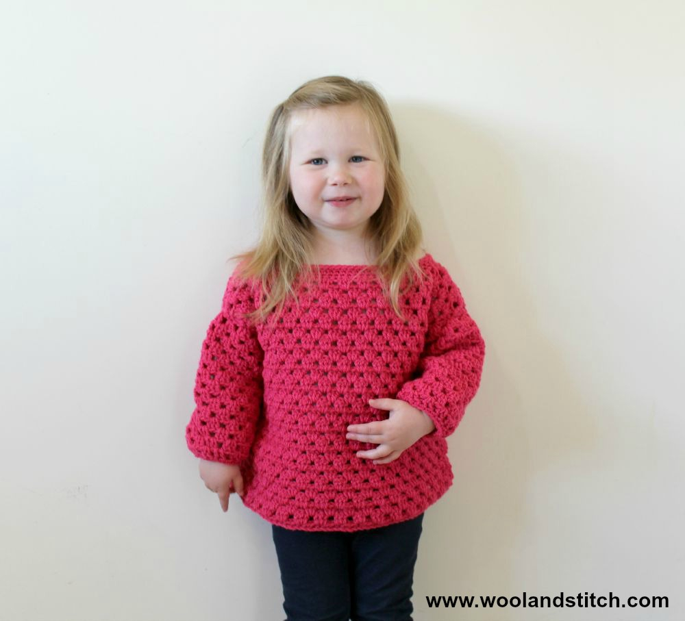 Free Crochet Sweater Patterns For Girls Crochet Patterns Galore Mini Kids Granny Stripe Sweater