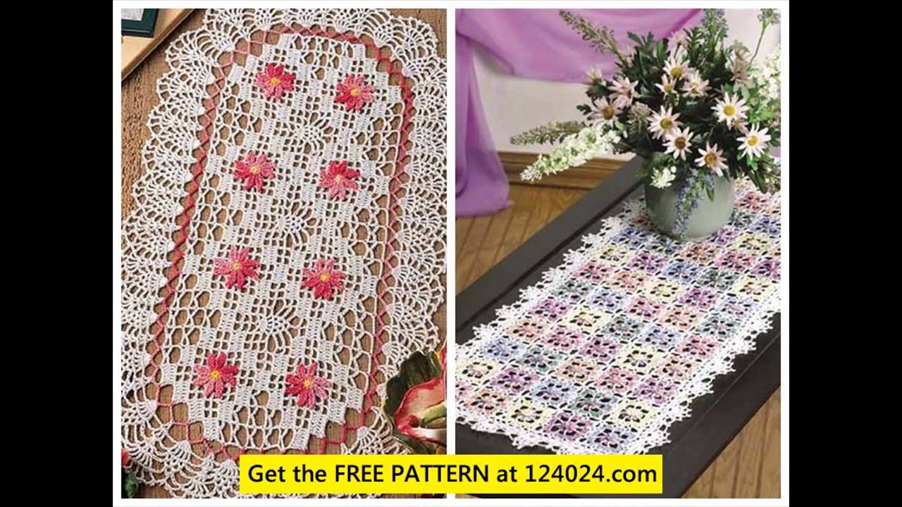 Free Crochet Table Runner Patterns Free Filet Crochet Table Runner Patterns Youtube