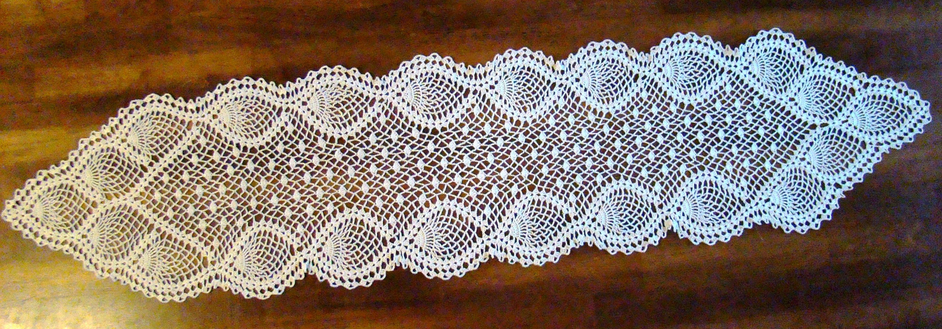 Free Crochet Table Runner Patterns Table Runner Crochet Flower Table Runner Free Crochet Table Topper