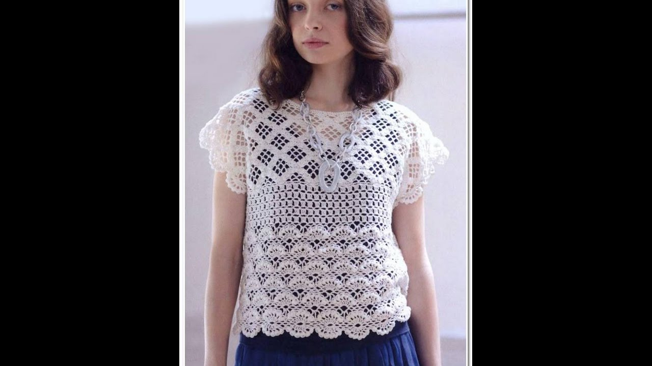 Free Crochet Tunic Patterns Crochet Patterns For Free Crochet Blouse 1439 Youtube