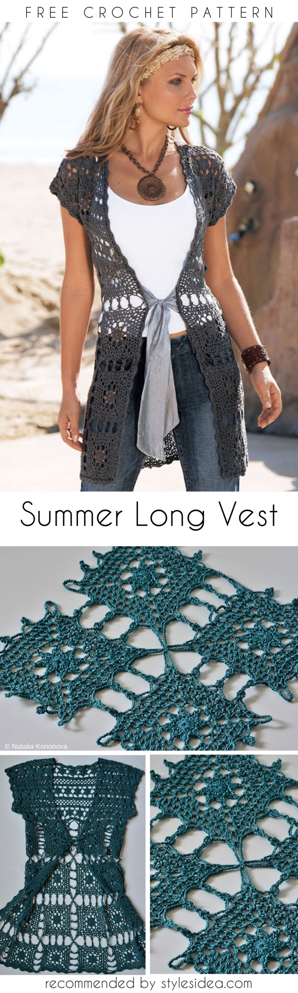 Free Crochet Tunic Patterns Pretty Long Vest Summer Crochet Tunic Free Pattern Styles Idea