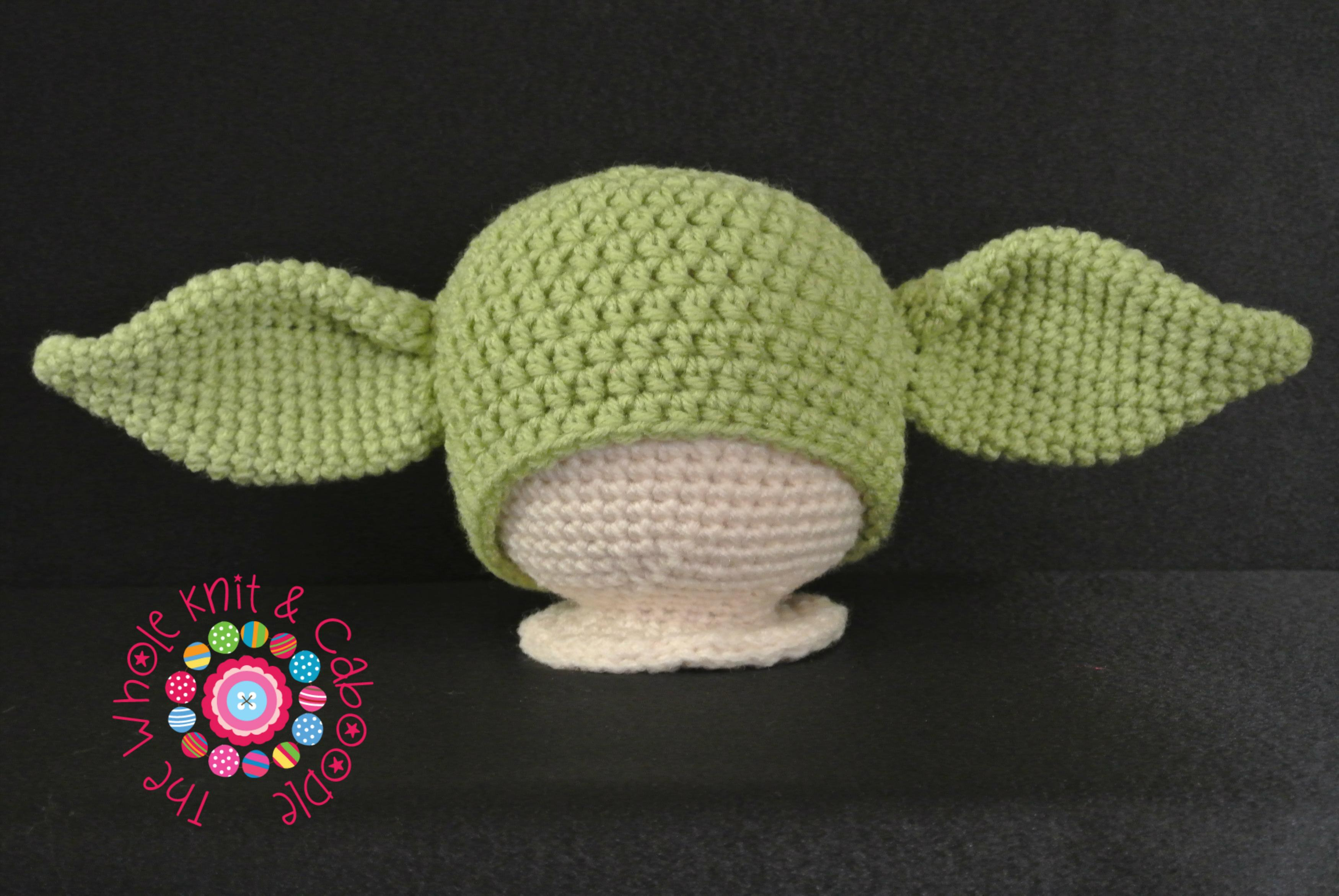 Free Crochet Yoda Hat Pattern Yoda Hat All Sizes Pdf Pattern On Luulla