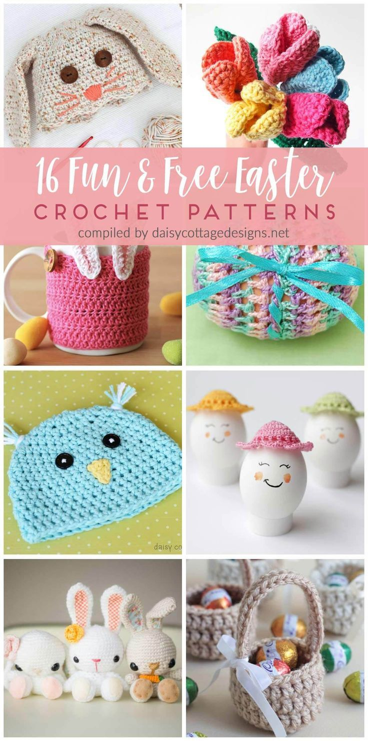 Free Easter Crochet Patterns 16 Free Crochet Patterns For Easter Crochetknit Pinterest