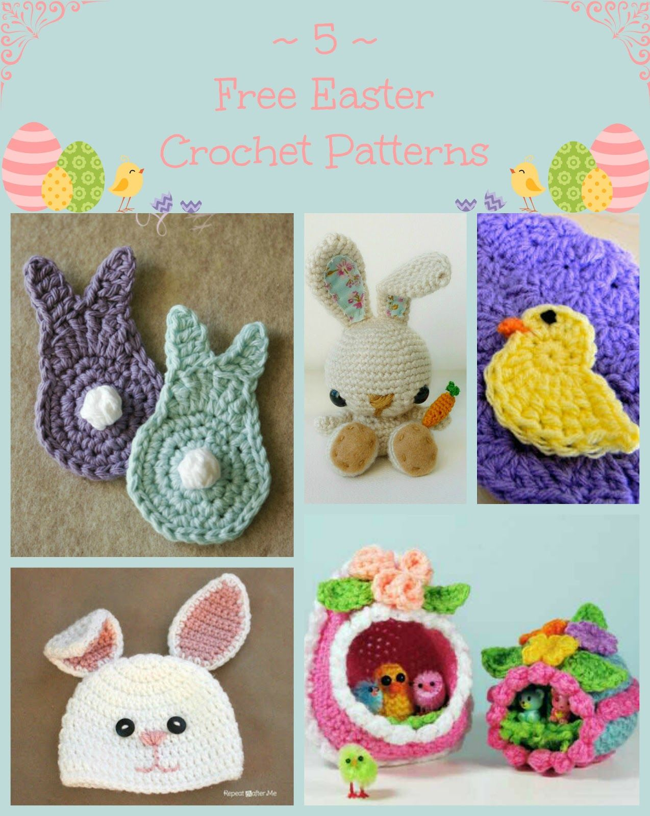 Free Easter Crochet Patterns 5 Free Easter Inspired Crochet Patterns Crochet Amigurumi Corner