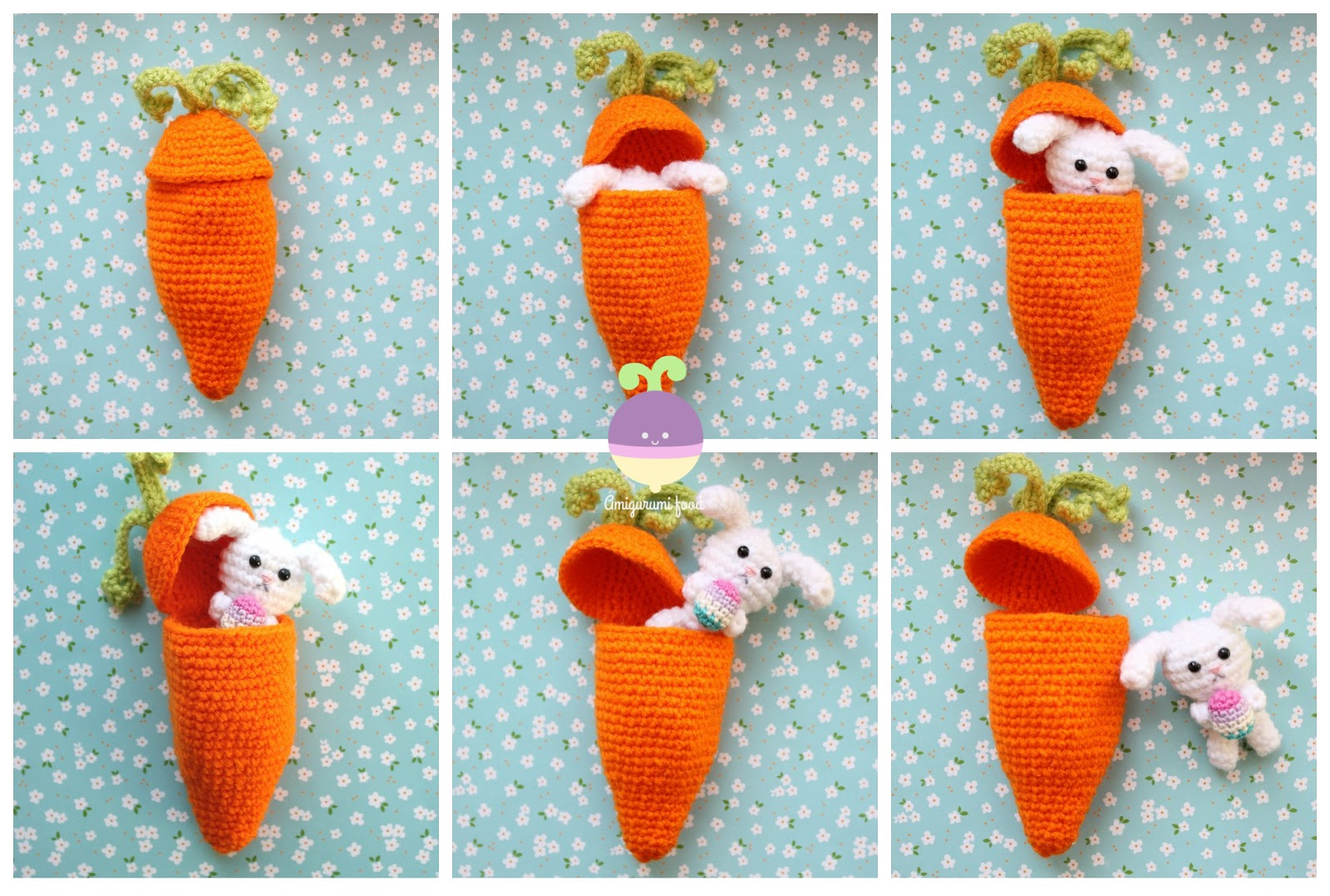 Free Easter Crochet Patterns Amigurumi Food Carrot Surprise Easter Bunny Free Crochet Pattern
