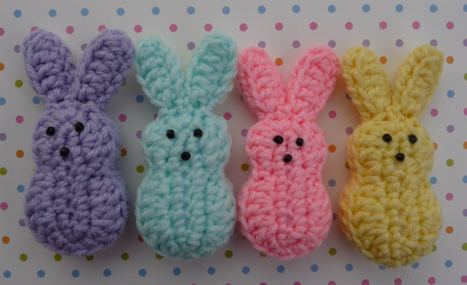 Free Easter Crochet Patterns Whiskers Wool Easter Marshmallow Bunnies Free Pattern