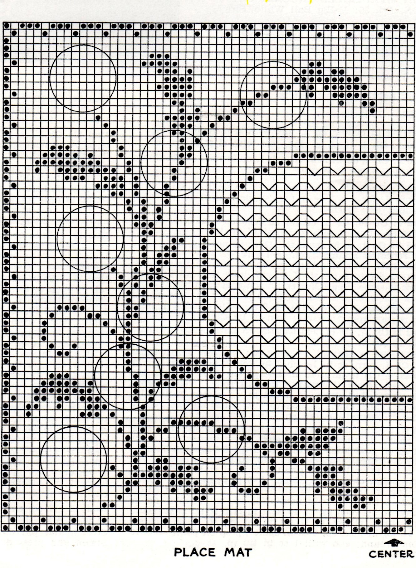 Free Filet Crochet Patterns Embossed Daisy Placemat Free Filet Crochet Pattern Vintage Crafts