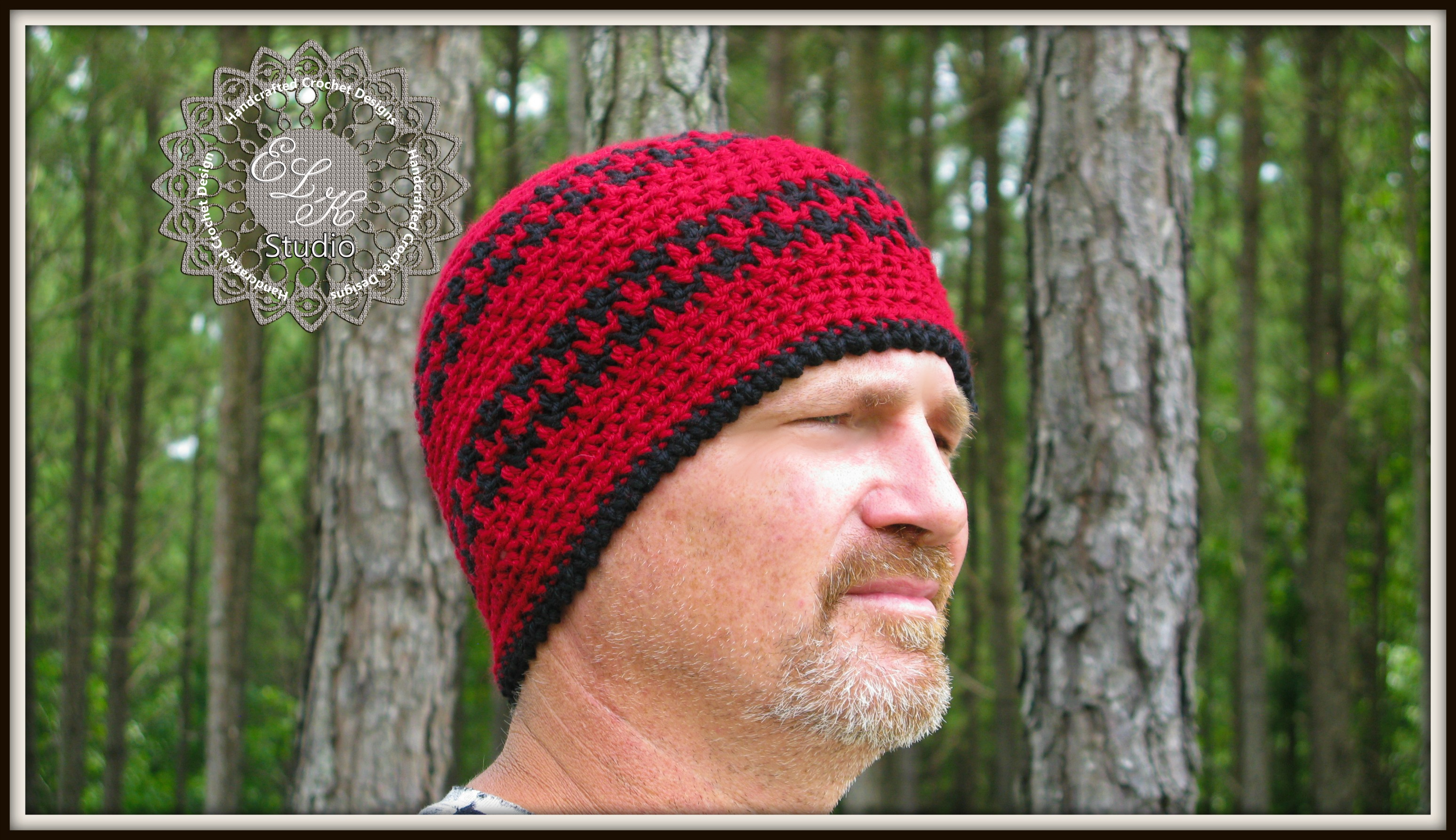 Free Mens Crochet Hat Patterns Free Crochet Hounds Tooth Hat Pattern Elk Studio Handcrafted