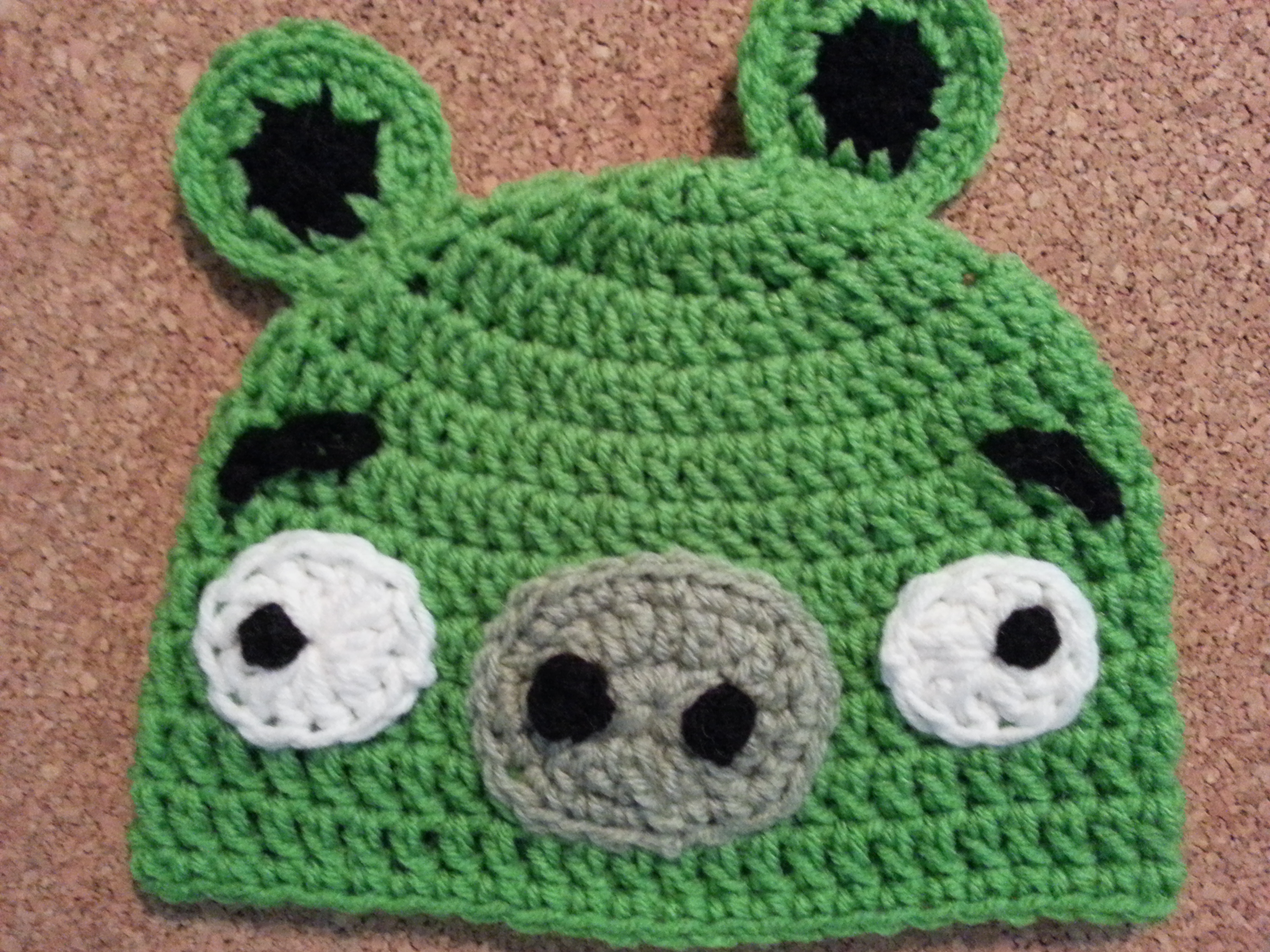 Free Minion Crochet Pattern Angry Birds Minion Green Pig Character Hat Crochet Pattern