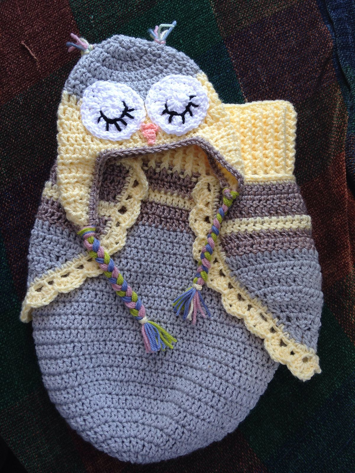 Free Owl Cocoon Crochet Pattern 3 Button Ba Owl Cocoon Hat Rachael Whitton Stegmoyer Free