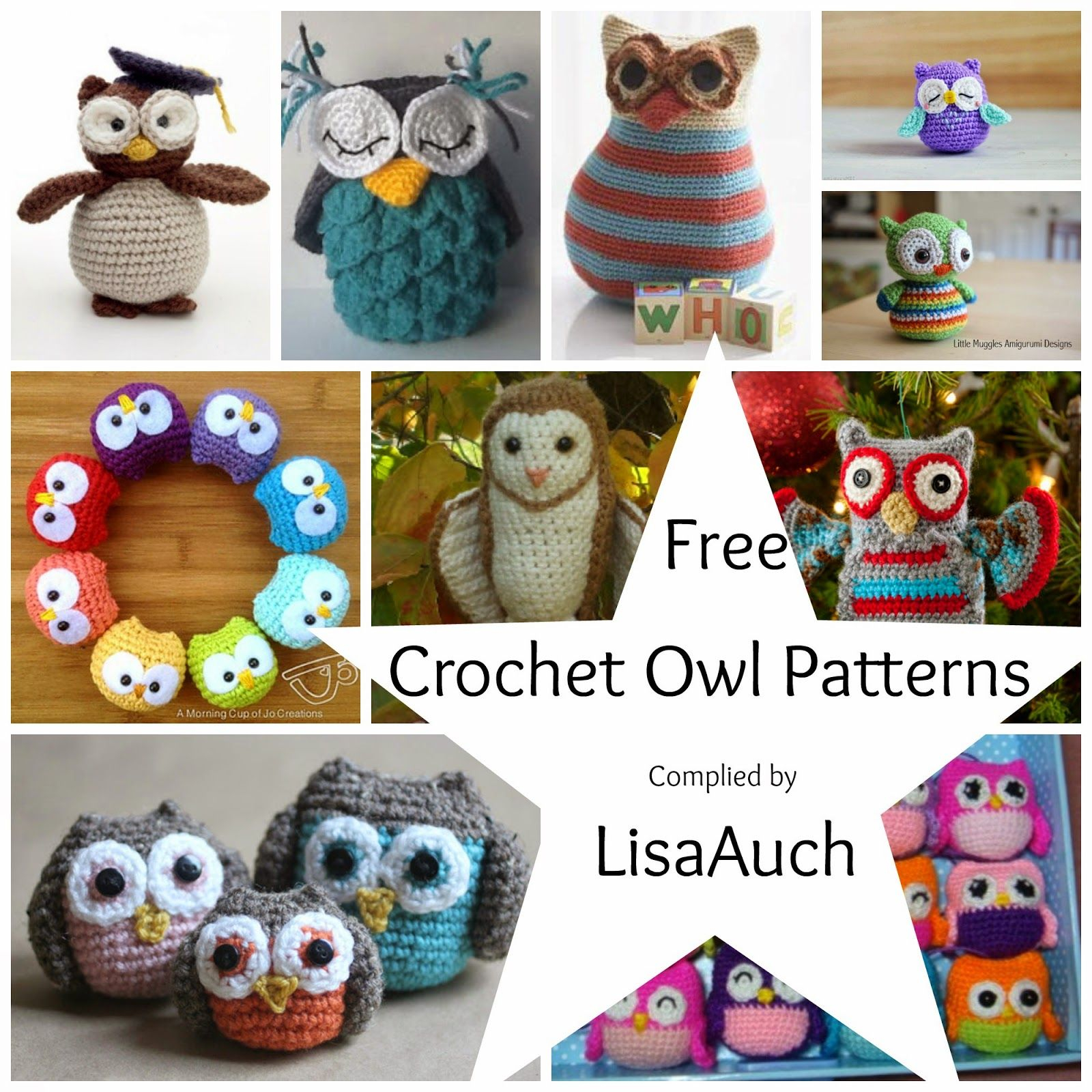 Free Owl Crochet Pattern Free Crochet Owl Patterns Crochet Pinterest Crochet Patterns