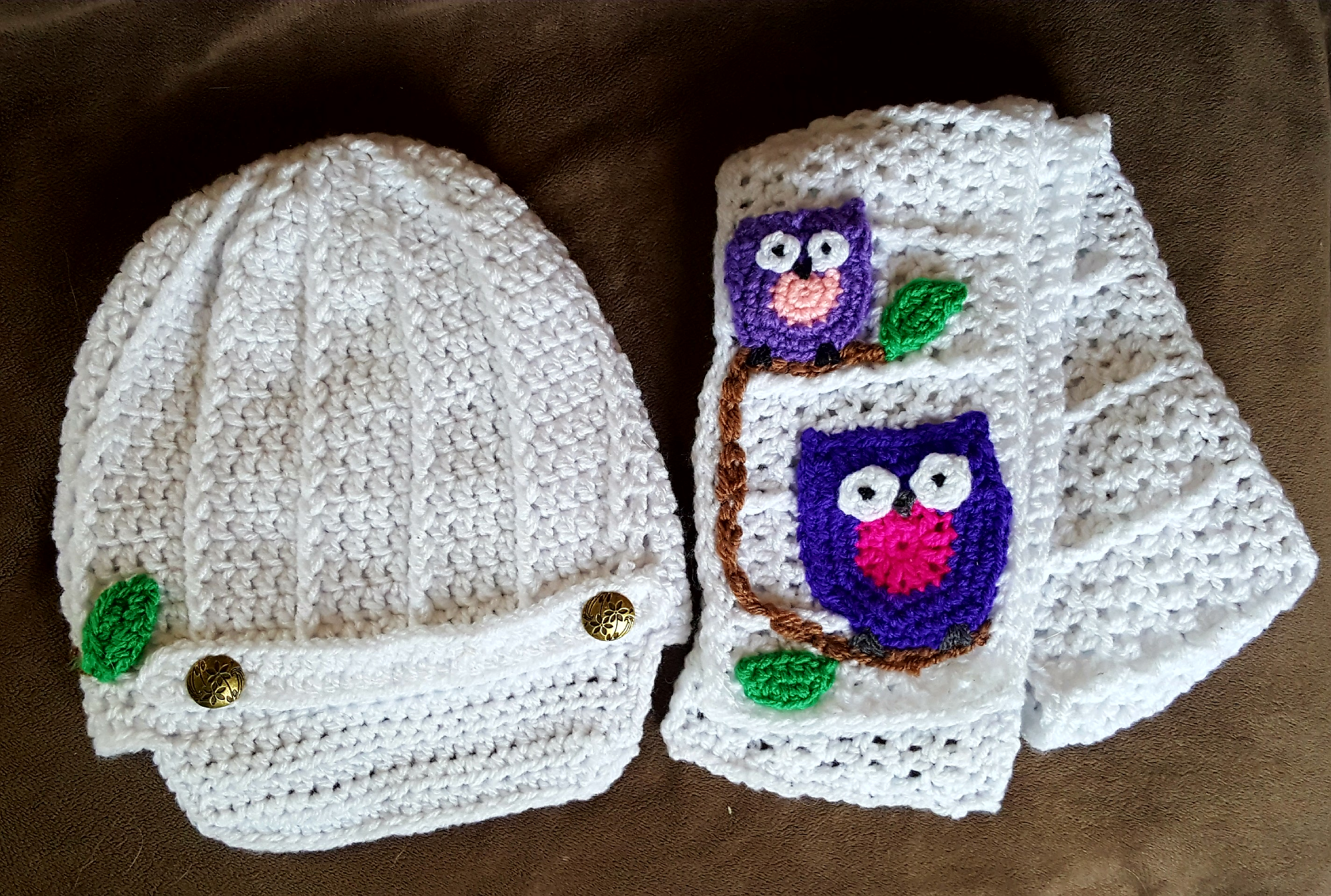 Free Owl Crochet Pattern Free Pattern For A Cute Crochet Hat And Scarf Set With Owl Motif