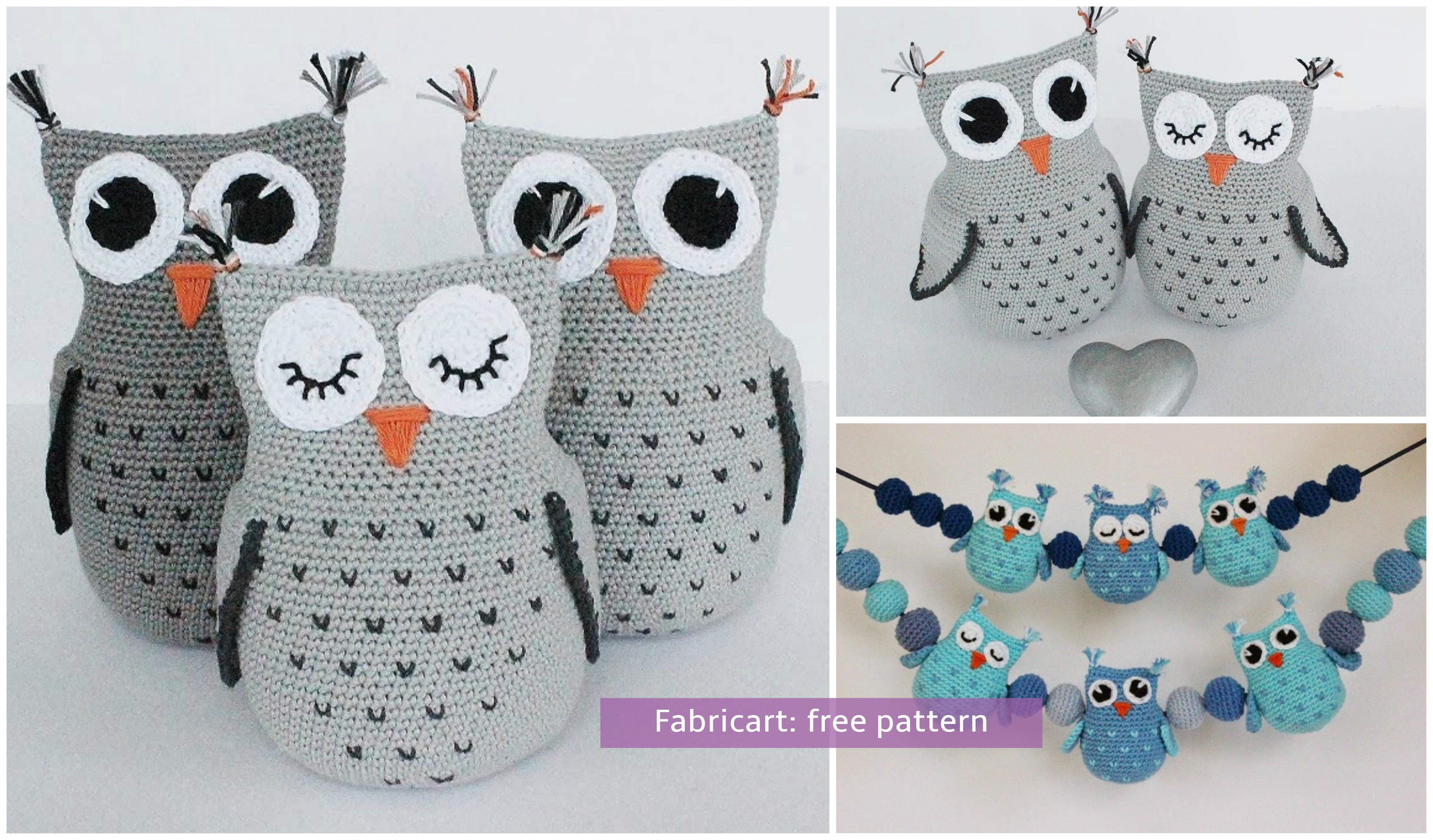 Free Owl Crochet Pattern Owls And Balls Decoration For Ba Carriage