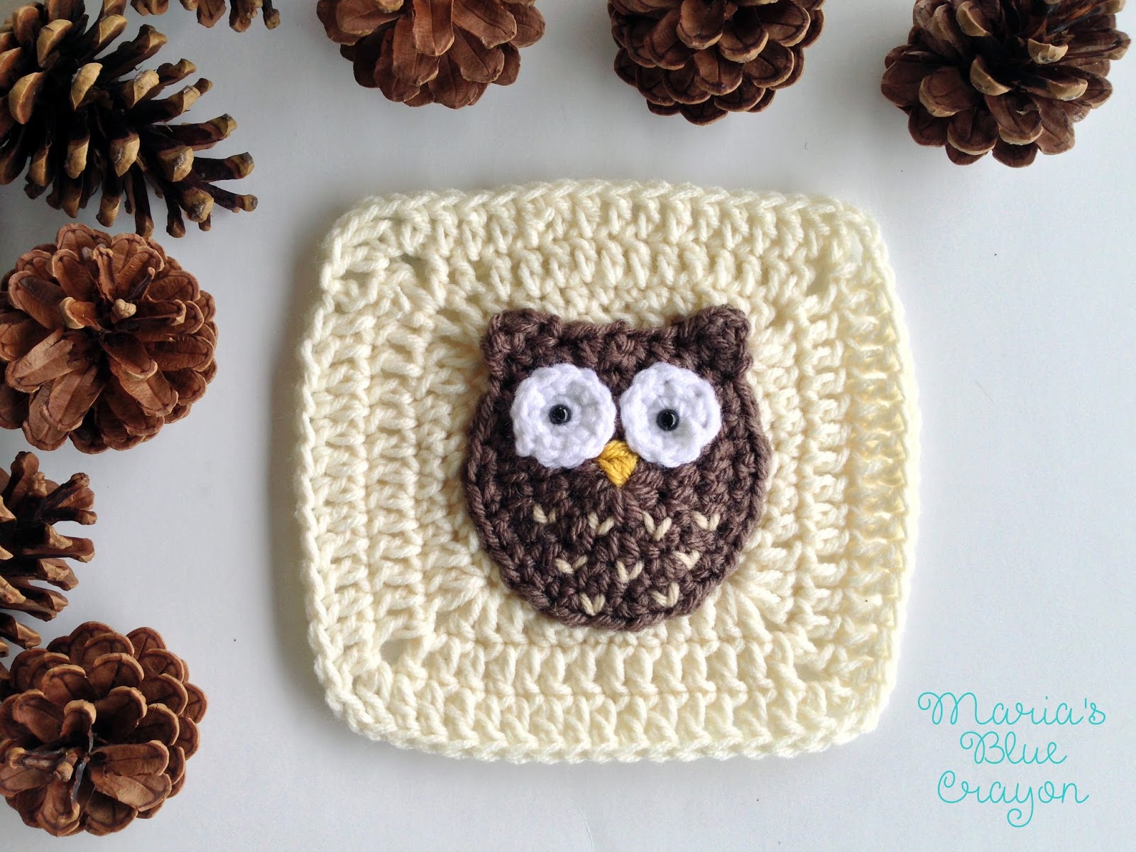 Free Owl Crochet Pattern Woodland Owl Granny Square Woodland Afghan Series Free Crochet