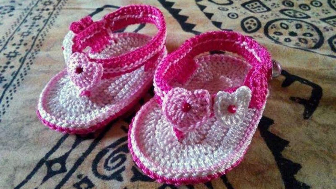 Free Pattern For Baby Sandals To Crochet Adorable And Free Crochet Ba Sandals Patterns Youtube