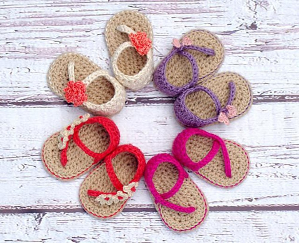Free Pattern For Baby Sandals To Crochet Best Crochet Ba Sandals Lovecrochet Blog