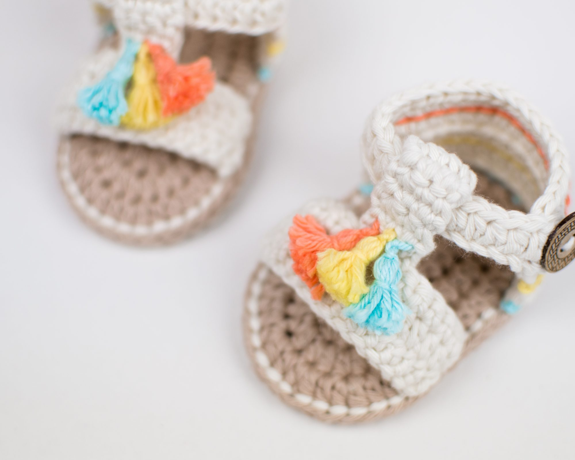 Free Pattern For Baby Sandals To Crochet Crochet Ba Boho Sandals Cro Patterns