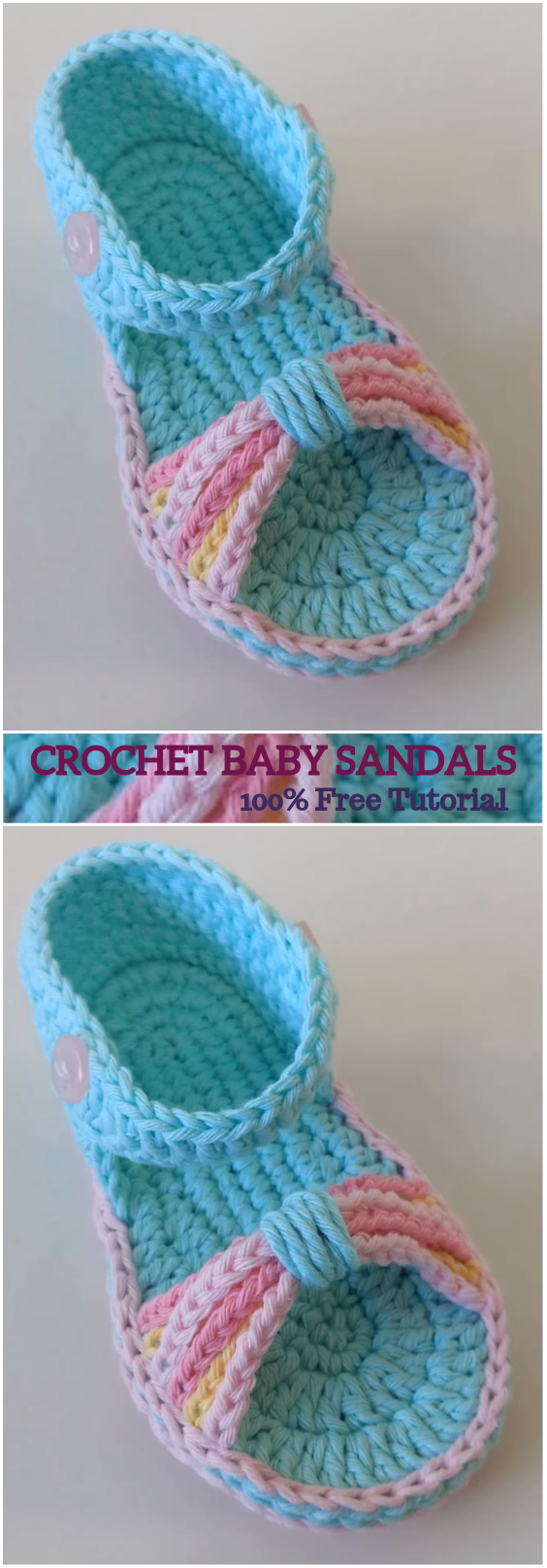 Free Pattern For Baby Sandals To Crochet Crochet Ba Sandals Crochet Patterns