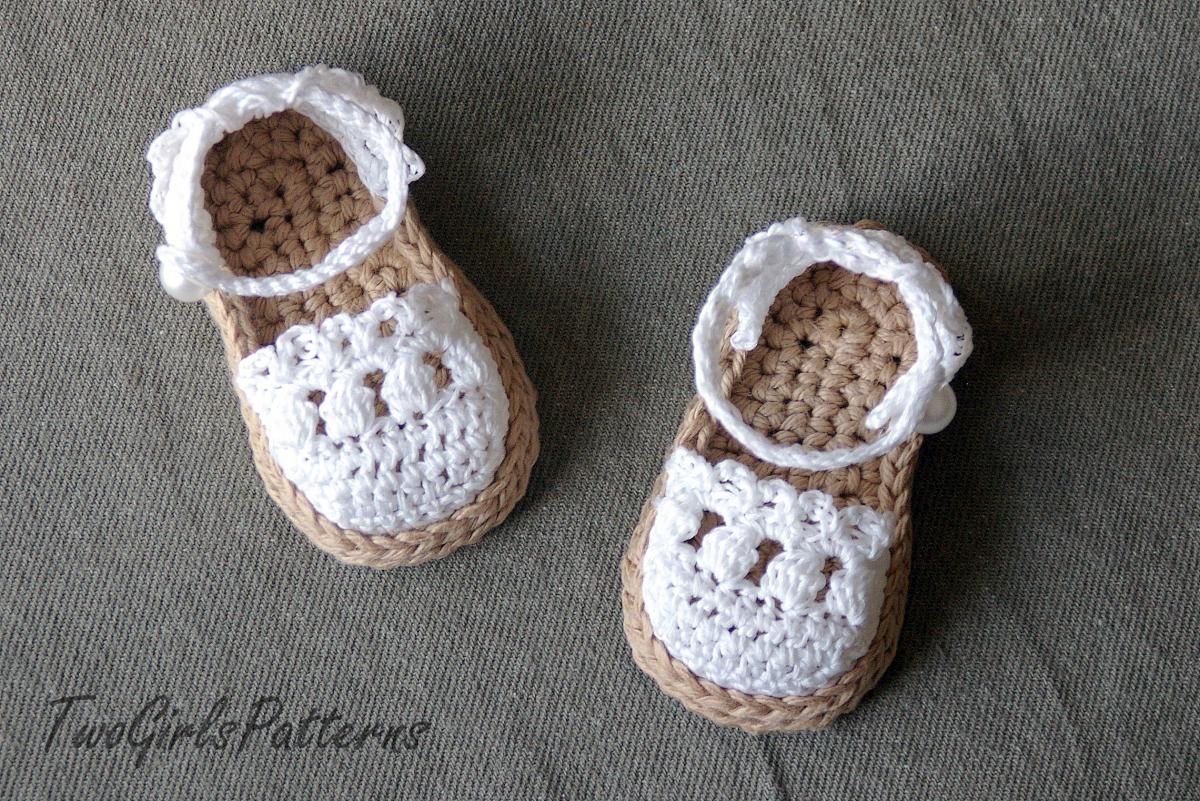 Free Pattern For Baby Sandals To Crochet Crochet Pattern For Ba Espadrille Sandals Crochet Pattern 119 On