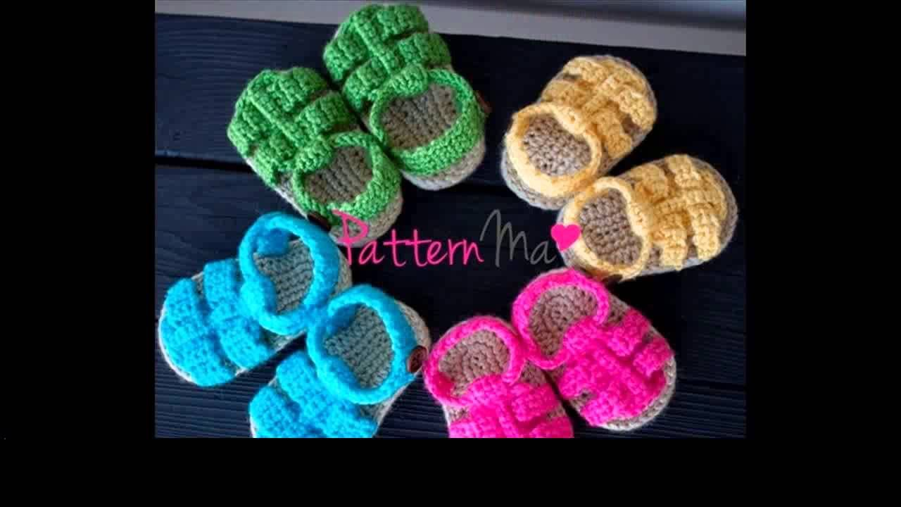 Free Pattern For Baby Sandals To Crochet Easy Crochet Ba Sandals Free Patterns Crochet Today Pinterest