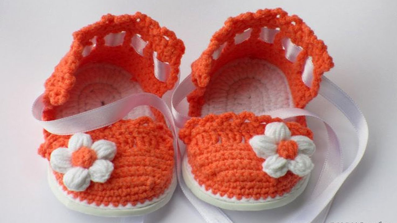 Free Pattern For Baby Sandals To Crochet Free Crochet Ba Gladiator Sandals Pattern Youtube