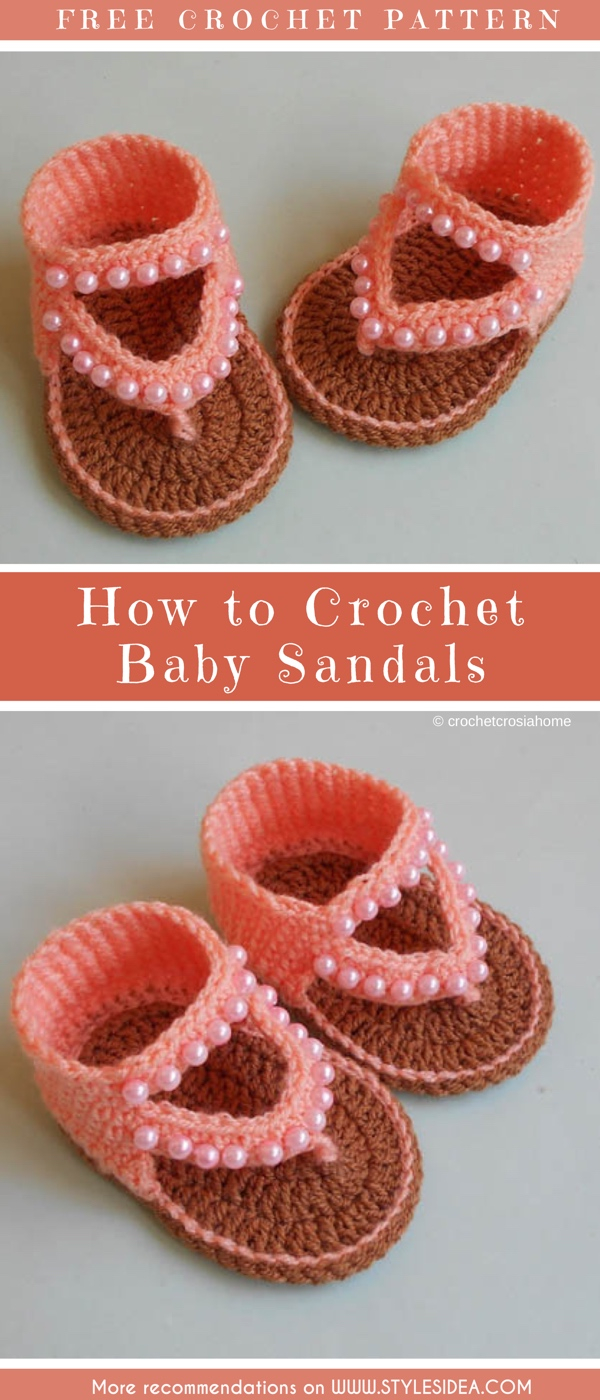 Free Pattern For Baby Sandals To Crochet How To Crochet Ba Sandals Design Free Pattern Styles Idea
