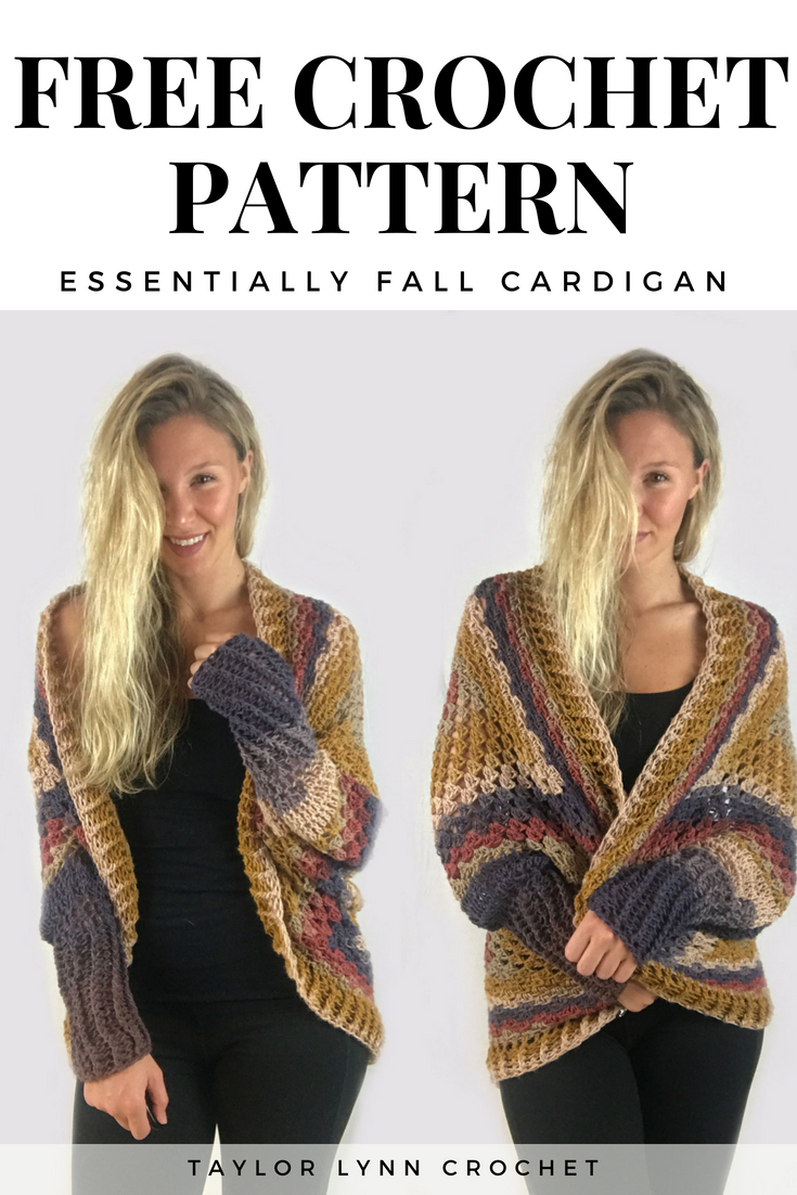 Free Pattern For Crochet Cardigan Essentially Fall Crochet Cardigan Pattern