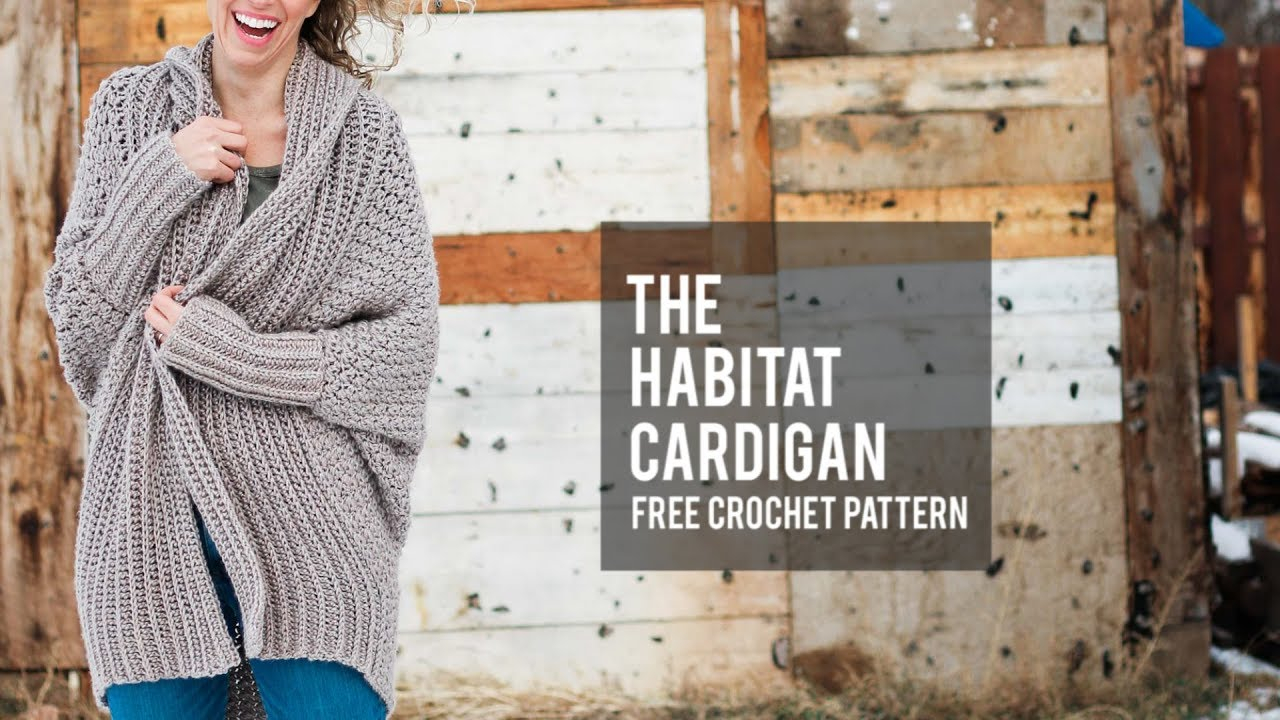 Free Pattern For Crochet Cardigan How To Crochet A Modern Draped Cardigan Easy Free Crochet Sweater