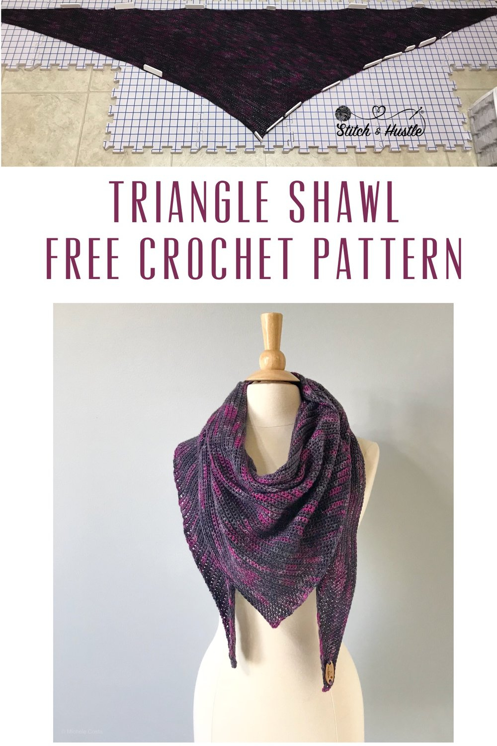 Free Shawl Crochet Patterns Gramercy Shawl Free Crochet Pattern Stitch Hustle